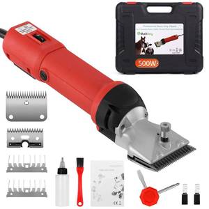 lot 44044 image: DUCKBOY Heavy Duty Clippers for Thick Coats Animals, 500W Professional Electric Shearing Machine for Horse Pony Cattle and Large Dogs Livestocks Grooming, 6 Speed & 2 Detachable Shearing Blades - Retail $136