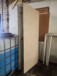lot 16530 image: 12ft Industrial Folding Table W Wheels