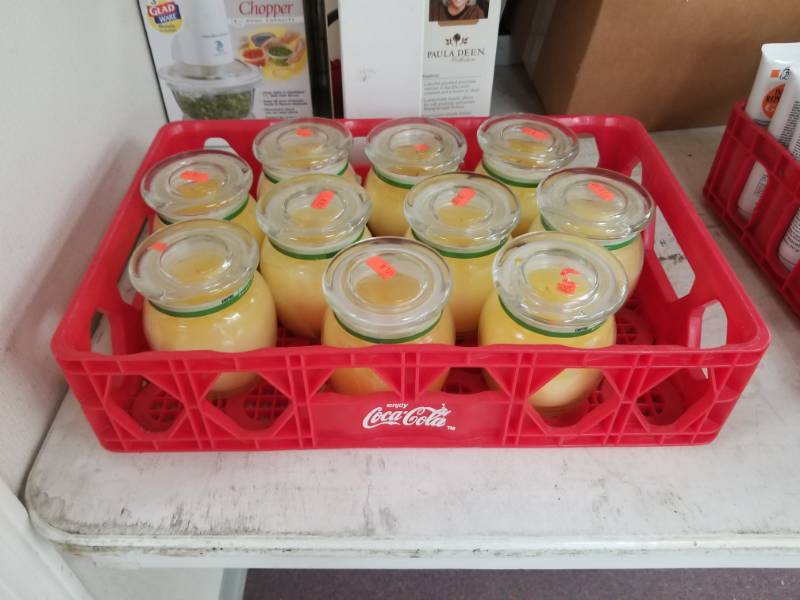 lot 5392 image: 10 Honeydew Melon Candles in Jars