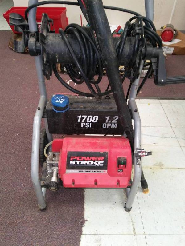 lot 5420 image: Power Stroke Electric Pressure Washer 1700 psi