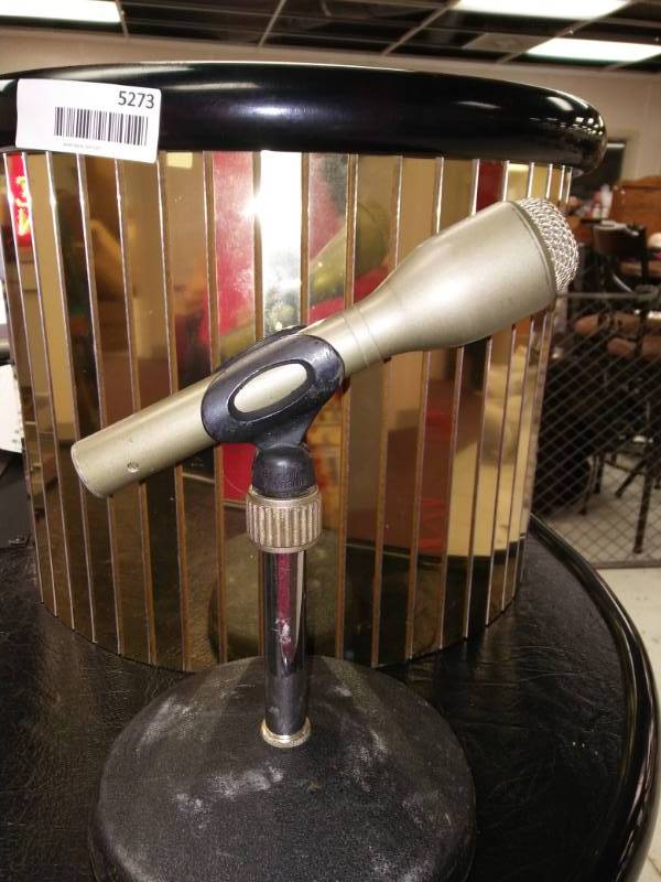 lot 5273 image: Vintage Microphone Stand Not Included