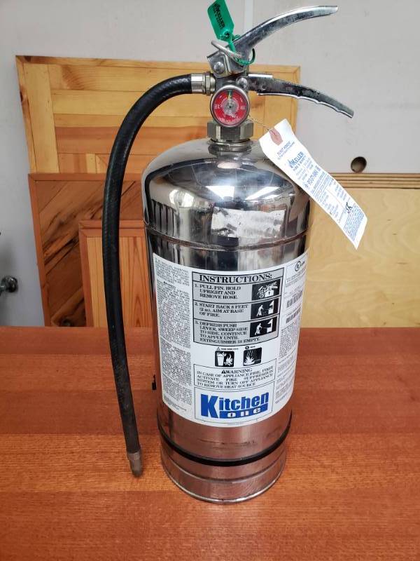 lot 5314 image: Kitchen One Class K Wet Chemical Fire Extinguisher Full
