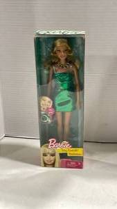 lot 1012 image: Barbie May Emerald Birthstone doll in box