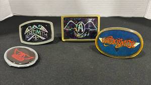 lot 1081 image: Aerosmith Official Belt Buckle Collection 1970s