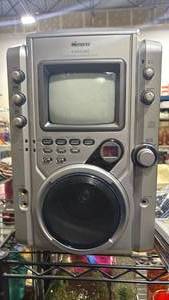 lot 1105 image: Memorex Karaoke Machine Bundle with CDs & Microphones