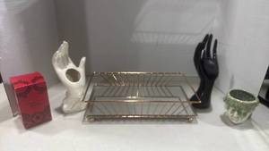 lot 1175 image: Christian Lacroix perfume, ring holder, mirrored tray and more