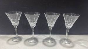 lot 1183 image: Towle 24% lead crystal wine glasses set of 4