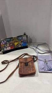 lot 1200 image: The Who and Rock Band Collage purse and wallet purses