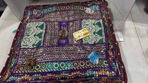 lot 1220 image: Beaded seat cushion 19x19