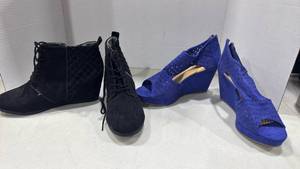 lot 1235 image: Wedge heels 10m