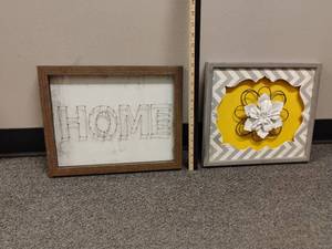 lot 1805 image: Wall Decor.  String Art and More   11.5 x 15.5
