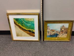 lot 1823 image: Wall Decor.  Largest is 17 x 17