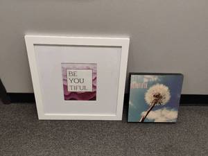 lot 1827 image: Wall Decor. BeYouTiful Pictures.  21 x 20 .5