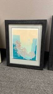 lot 1839 image: Framed tree wall decor 16 x 13 in