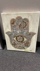lot 1840 image: Mandala wall decor 20 x 16 in