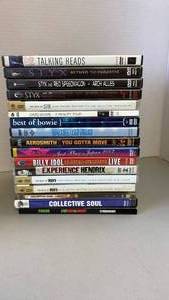 lot 1857 image: Kiss, Aerosmith and other DVDs