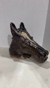 lot 2013 image: Horse head bust from stone 12x14x9