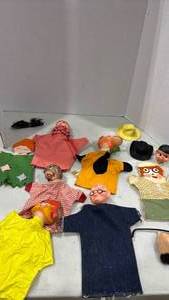 lot 2030 image: Hand Puppet Collection with Clothing and Accessories