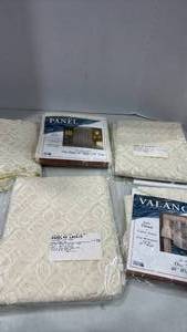 lot 2051 image: Lace panels and valance