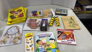 lot 2058 image: Cross stitching, egg decorating kits and more