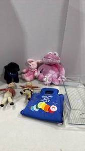 lot 2061 image: Count and play book with stuffed animals and more