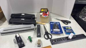 lot 2142 image: Office Supply Lot - Staplers and Accessories