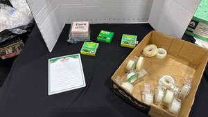 lot 2204 image: Post it notepads and Scotch tape