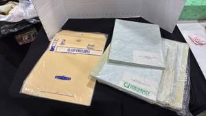 lot 2207 image: Document preservation folders and clasp envelopes