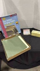 lot 2210 image: Highland self stick note pads and hanging folders