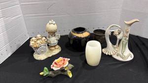 lot 2213 image: Precious Moments, porcelain vessel and more