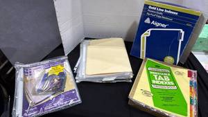lot 2218 image: Tab indexes and sheet protectors