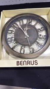 lot 2228 image: Benrus battery operated wall clock