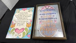 lot 2240 image: Framed art largest 15x10