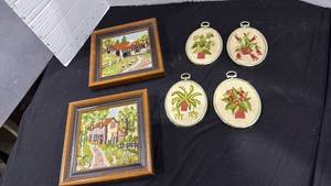 lot 2244 image: Framed needle work