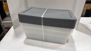 lot 2298 image: Sterilite 6 qt storage containers new