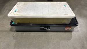 lot 2336 image: Two Under Bed Storage Bins with lids