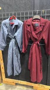 lot 2406 image: Vintage Womens Trench Coats Size 8 10