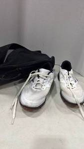 lot 6007 image: Callaway golf shoes size 8 with bag