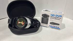 lot 6013 image: Eisenberg eTunes Head Phones in case and HD DVR Portable