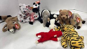 lot 6015 image: TY Beanie Babies Collection Qty 9