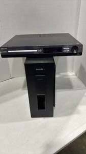 lot 6038 image: Philips HTS3151D DVD Home Theater System with Remote and Speaker