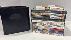 lot 6040 image: Mixed DVD Movie Collection - 10 Films with Carry Case