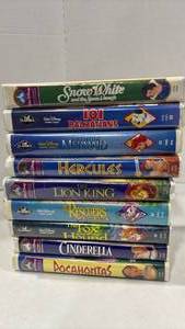 lot 6052 image: Disney Classics VHS Collection - Black Diamond Edition including Banned Little Mermaid Movie