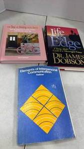 lot 6070 image: Books including the joy of living with less and more