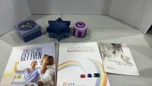 lot 6077 image: GIA Essential book, Passover box question and more