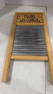 lot 6092 image: Washboard with Pine Frame 18x9