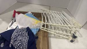 lot 6093 image: Wire shelf dividers and bandannas