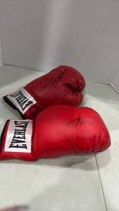 lot 6107 image: Signed boxing gloves