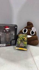 lot 6109 image: South Park Mr Hankey, poop emoji pillow and more