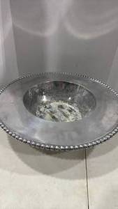 lot 6123 image: Large aluminum serving bowl
